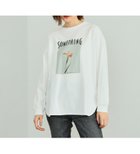 【その他のブランド/Other】のSOMETHING ラウンドヘムロングスリーブTシャツ ホワイト|ID: prp329100004694433 ipo3291000000033897356