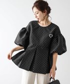 【ラジュール/Lajour】の日本製ブローチ付きプルオーバー 人気、トレンドファッション・服の通販 founy(ファニー) ファッション Fashion レディースファッション Fashion for Women トップス・カットソー Cut & Sew Tops カジュアルプルオーバー・ニットトップス Pullovers & Knit Tops / Casual Pullovers ドット Polka Dot, Dot Pattern パール Pearl, Pearl Accent フェミニン Feminine, Girly ブローチ Brooch, Pin Brooch プリーツ Pleats, Pleated ペプラム Peplum, Flared Hem ボックス Boxy, Box Shape リボン Ribbon, Bow エレガント 上品 Elegant 日本製 Made In Japan thumbnail ブラック|ID: prp329100004694450 ipo3291000000033897509