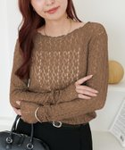 【ディスコート/Discoat】のレースロングスリーブ 人気、トレンドファッション・服の通販 founy(ファニー) ファッション Fashion レディースファッション Fashion for Women レース Lace, Lace Fabric thumbnail ブラウン|ID: prp329100004694452 ipo3291000000035032556