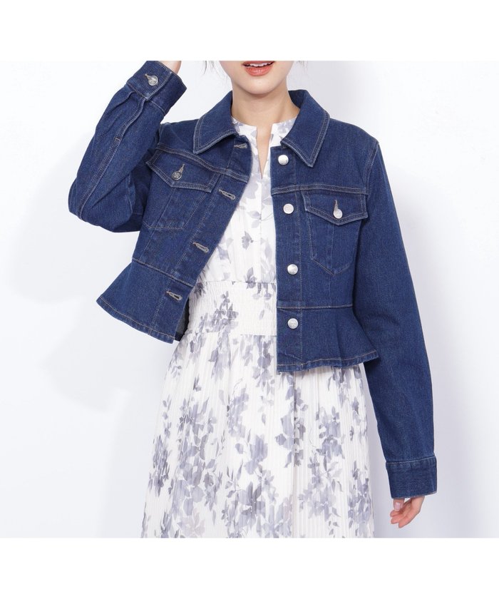 【ジルバイジルスチュアート/JILL by JILLSTUART】のペプラムデニムジャケット インテリア・キッズ・メンズ・レディースファッション・服の通販 founy(ファニー) https://founy.com/ ファッション Fashion レディースファッション Fashion for Women アウター Coat / Outerwear Collection レディースジャケット・軽アウター Jackets デニムジャケット / カジュアルアウター Denim Jackets おすすめ Recommended / Our Picks コンパクト Compact, Small Size ジャケット Jacket, Outerwear ストレッチ Stretch, Stretchy Fabric デニム Denim, Jeans Material パッチ Patch, Appliqué ペプラム Peplum, Flared Hem |ID: prp329100004694462 ipo3291000000033897618