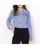 【ジルバイジルスチュアート/JILL by JILLSTUART】のペプラムデニムジャケット ブルー|ID: prp329100004694462 ipo3291000000033897622