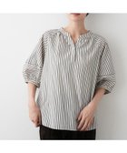 【デッサン/Dessin】の【洗える/五分袖】ランタンスリーブスキッパーネックブラウス 人気、トレンドファッション・服の通販 founy(ファニー) ファッション Fashion レディースファッション Fashion for Women トップス・カットソー Cut & Sew Tops シャツ・ブラウス・オフィスカジュアル Elegant Blouses & Button-Ups なめらか Smooth, Silky Texture スキッパー Skipper, Open Collar タイトスカート Pencil Skirt, Tight Skirt ダウン Down, Puffer デニム Denim, Jeans Material ブロード Broadcloth, Fine Cotton ワイド Wide, Wide Fit ワンポイント One Point, Statement Accent 洗える Machine Washable ビジネス 仕事 通勤 Business / Work / Commuting thumbnail スミクロ|ID: prp329100004694465 ipo3291000000033897645