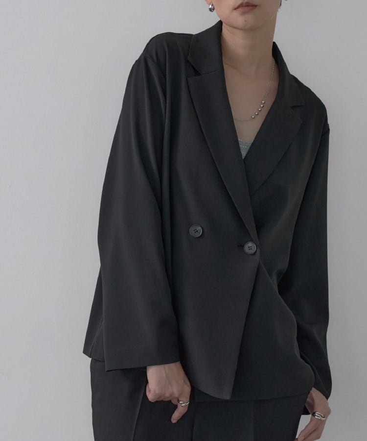 【インディヴィ/INDIVI】のダブルブレストイージージャケット【セットアップ対応】 人気、トレンドファッション・服の通販 founy(ファニー) 　ファッション　Fashion　レディースファッション　Fashion for Women　アウター　Coat / Outerwear Collection　レディースジャケット・軽アウター　Jackets　シンプル　Simple, Minimal　ジャケット　Jacket, Outerwear　セットアップ　Set-Up, Coordinated Outfit　ダブル　Double, Double-Breasted　リラックス　Relax, Relaxed Fit　 other-1|ID: prp329100004694467 ipo3291000000033897655