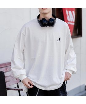 【ロッキーモンロー/Rocky Monroe】の【KANGOL】*【Rocky Monroe】別注コラボワンポイント刺繍長袖Tシャツ 人気、トレンドファッション・服の通販 founy(ファニー) ファッション Fashion レディースファッション Fashion for Women トップス・カットソー Cut & Sew Tops シャツ・ブラウス・オフィスカジュアル Elegant Blouses & Button-Ups ロングTシャツ・Tシャツ Longline T-Shirts & Tees 吸水 Absorbent, Quick-Dry スラックス Slacks, Dress Pants トレンド Trend, Trending Now 人気 Popular, Best Seller 長袖 Long Sleeve, Full Sleeve 別注 Limited Edition, Custom Order メンズ Men's, Menswear リラックス Relax, Relaxed Fit ワイド Wide, Wide Fit ワンポイント One Point, Statement Accent おすすめ Recommended / Our Picks エレガント 上品 Elegant |ID:prp329100004694481