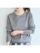 【コカ/COCA】の袖金ボタンニットトップス Gray|ID: prp329100004694487 ipo3291000000033897848