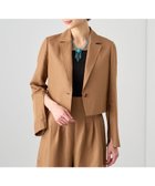 【アナイ/ANAYI】の【セットアップ対応商品】リネンツイルショート ジャケット camel|ID: prp329100004694489 ipo3291000000033897856