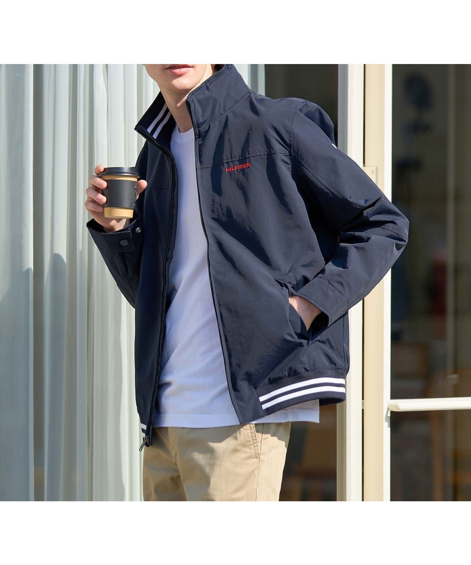 【トミーヒルフィガー/TOMMY HILFIGER】の【オンライン限定】ロゴナイロンブルゾン/ REGATTA JACKET インテリア・キッズ・メンズ・レディースファッション・服の通販 founy(ファニー) 　ファッション　Fashion　レディースファッション　Fashion for Women　アウター　Coat / Outerwear Collection　レディースジャケット・軽アウター　Jackets　ブルゾンジャケット・スポーティアウター　Blouson Jackets　インナー　Innerwear　カットソー　Cut and Sewn Top　軽量　Lightweight, Ultra Light　シンプル　Simple, Minimal　スポーツ　Sports, Activewear　ダブル　Double, Double-Breasted　パーカー　Hoodie, Parka　メッシュ　Mesh, Net Fabric　ネイビー|ID: prp329100004694490 ipo3291000000033897871