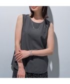【インディヴィ/INDIVI】の【接触冷感/UVケア/SETUP可能】エアリージョーゼット ノースリーブトップス チャコールグレー|ID: prp329100004694519 ipo3291000000033898212