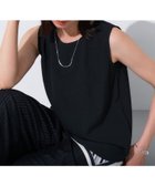 【インディヴィ/INDIVI】の【接触冷感/UVケア/SETUP可能】エアリージョーゼット ノースリーブトップス ブラック|ID: prp329100004694519 ipo3291000000033898213