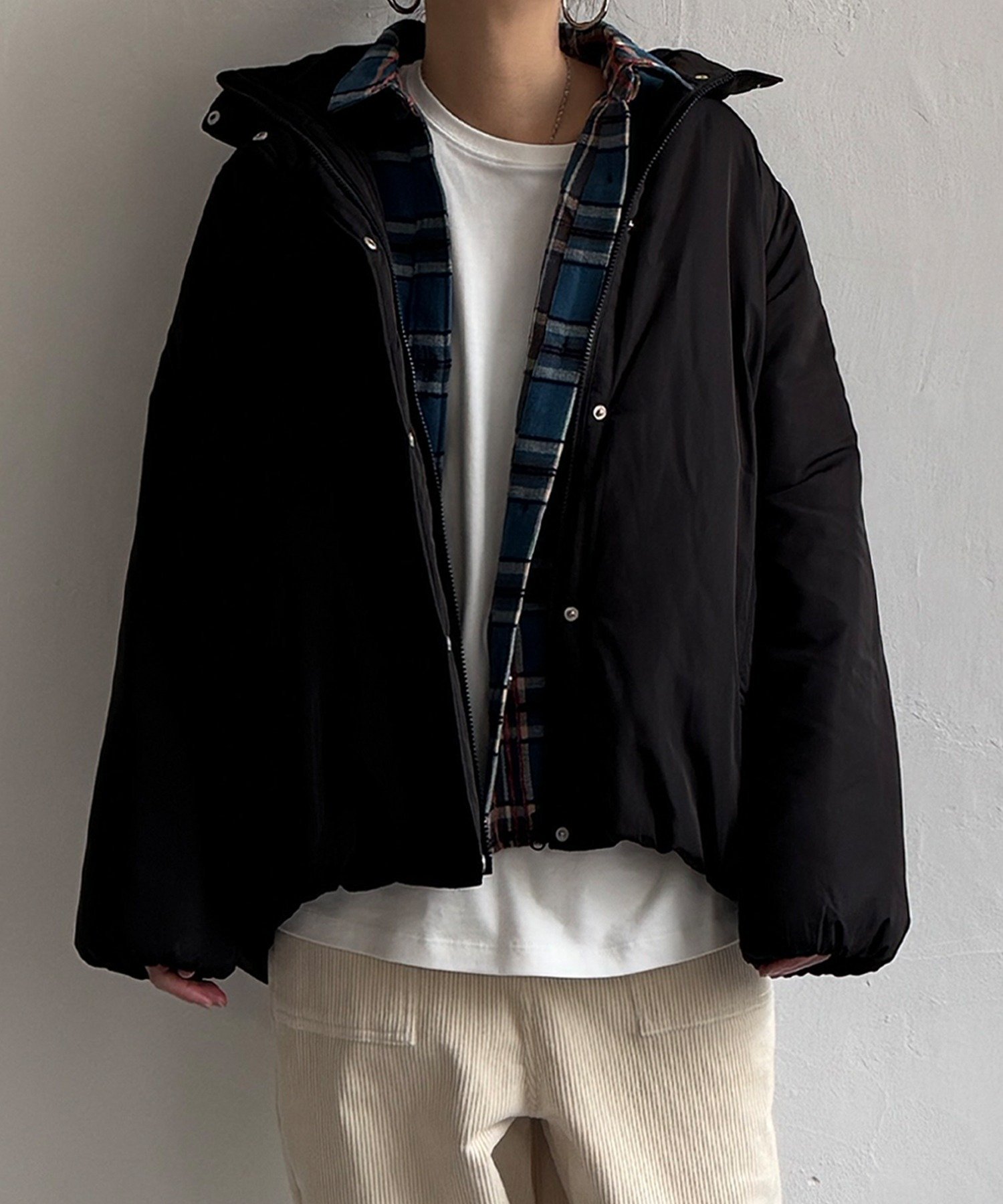 【エルビーシー/LBC】のスタンドネック中綿ブルゾン インテリア・キッズ・メンズ・レディースファッション・服の通販 founy(ファニー) 　ファッション　Fashion　レディースファッション　Fashion for Women　アウター　Coat / Outerwear Collection　ブルゾンジャケット・スポーティアウター　Blouson Jackets　シンプル　Simple, Minimal　スタンド　Stand Collar, Upright Stand　トレンド　Trend, Trending Now　ブルゾン　Blouson, Bomber Jacket　定番　Standard, Basic Item　ブラック|ID: prp329100004694532 ipo3291000000033898318