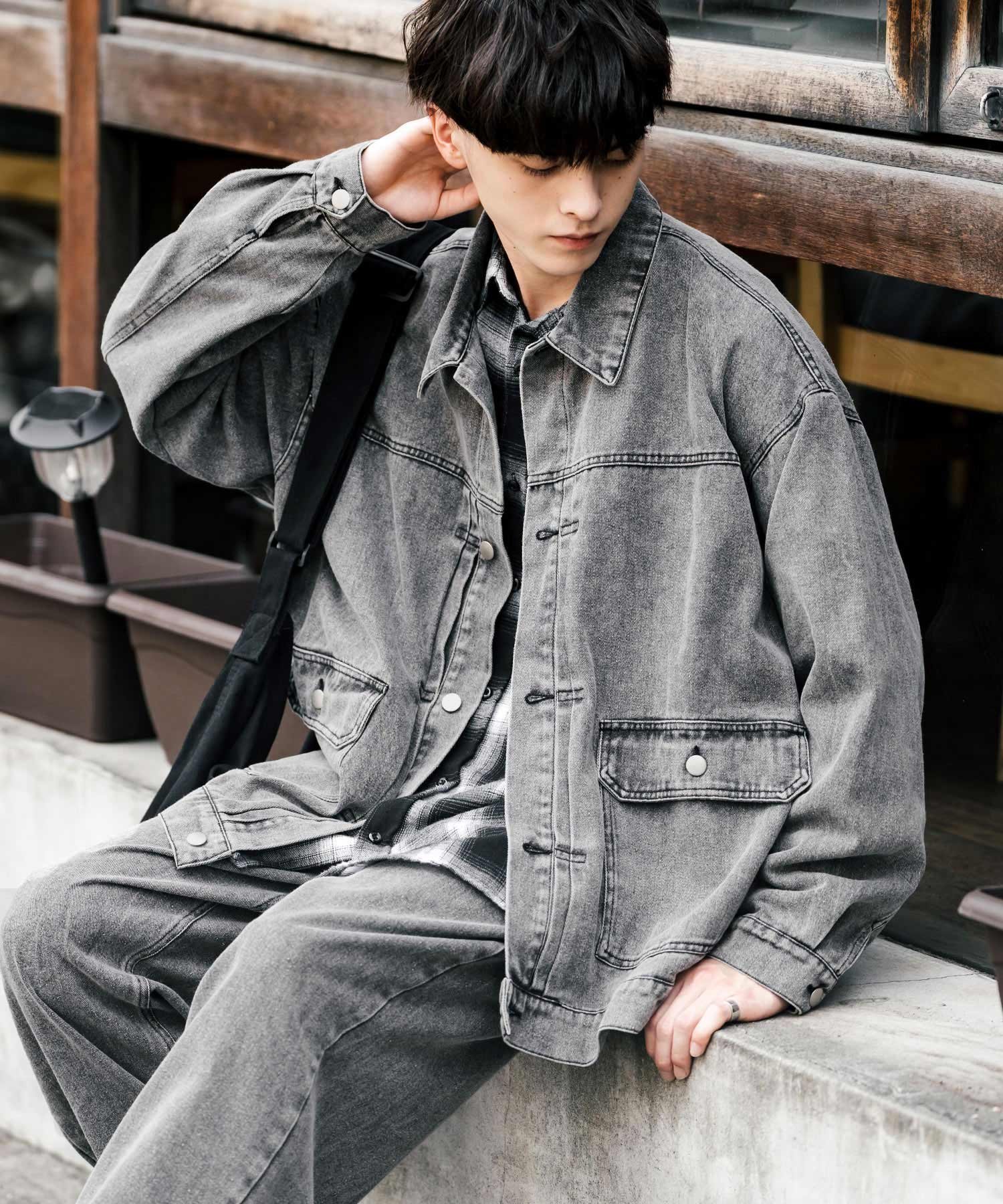【ロッキーモンロー/Rocky Monroe】のオーバーサイズデニムジャケット+ワイドパンツ(セットアップ) インテリア・キッズ・メンズ・レディースファッション・服の通販 founy(ファニー) 　ファッション　Fashion　レディースファッション　Fashion for Women　アウター　Coat / Outerwear Collection　レディースジャケット・軽アウター　Jackets　デニムジャケット / カジュアルアウター　Denim Jackets　セットアップ　Matching Sets　レディースパンツ・ボトムス　Pants & Trousers / Bottoms　ケミカル　Chemical, Chemical Wash　シューズ　Shoes, Footwear　セットアップ　Set-Up, Coordinated Outfit　デニム　Denim, Jeans Material　ユーズド　Used, Vintage-Look　ワイド　Wide, Wide Fit　ブラックケミカル|ID: prp329100004694534 ipo3291000000033898326