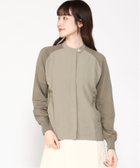 【クロコダイル/CROCODILE】のサテン ドッキング ニットブルゾン オリーブ|ID: prp329100004694562 ipo3291000000033898650