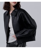 【フリーズマート/FREE'S MART】の合皮ジップアップブルゾン 人気、トレンドファッション・服の通販 founy(ファニー) ファッション Fashion レディースファッション Fashion for Women アウター Coat / Outerwear Collection ブルゾンジャケット・スポーティアウター Blouson Jackets おすすめ Recommended / Our Picks ギャザー Gathered, Ruffled ショート Short, Short Length スウェット / スエット Sweatshirt, Sweatwear フェイクレザー Faux Leather, PU Leather フォルム Silhouette, Form ブルゾン Blouson, Bomber Jacket リアル Real, Realistic thumbnail ブラック|ID: prp329100004694584 ipo3291000000033898845