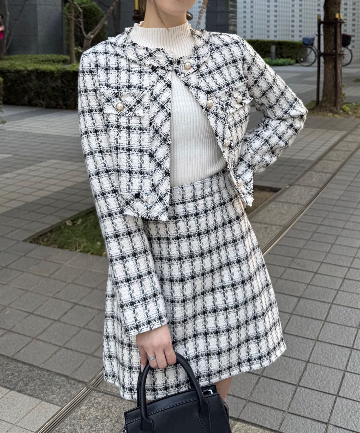 【クリア/clear】のツイードスカート インテリア・キッズ・メンズ・レディースファッション・服の通販 founy(ファニー) 　ファッション　Fashion　レディースファッション　Fashion for Women　スカート　Skirts　おすすめ　Recommended / Our Picks　ジャケット　Jacket, Outerwear　ツイード　Twill, Twill Weave　ミニスカート　Mini Skirt, Short Skirt　ロング　Long, Long-Length　台形　A-Line, Trapezoid Shape　A/W・秋冬　Autumn/Winter　WHBK|ID: prp329100004694587 ipo3291000000033898873