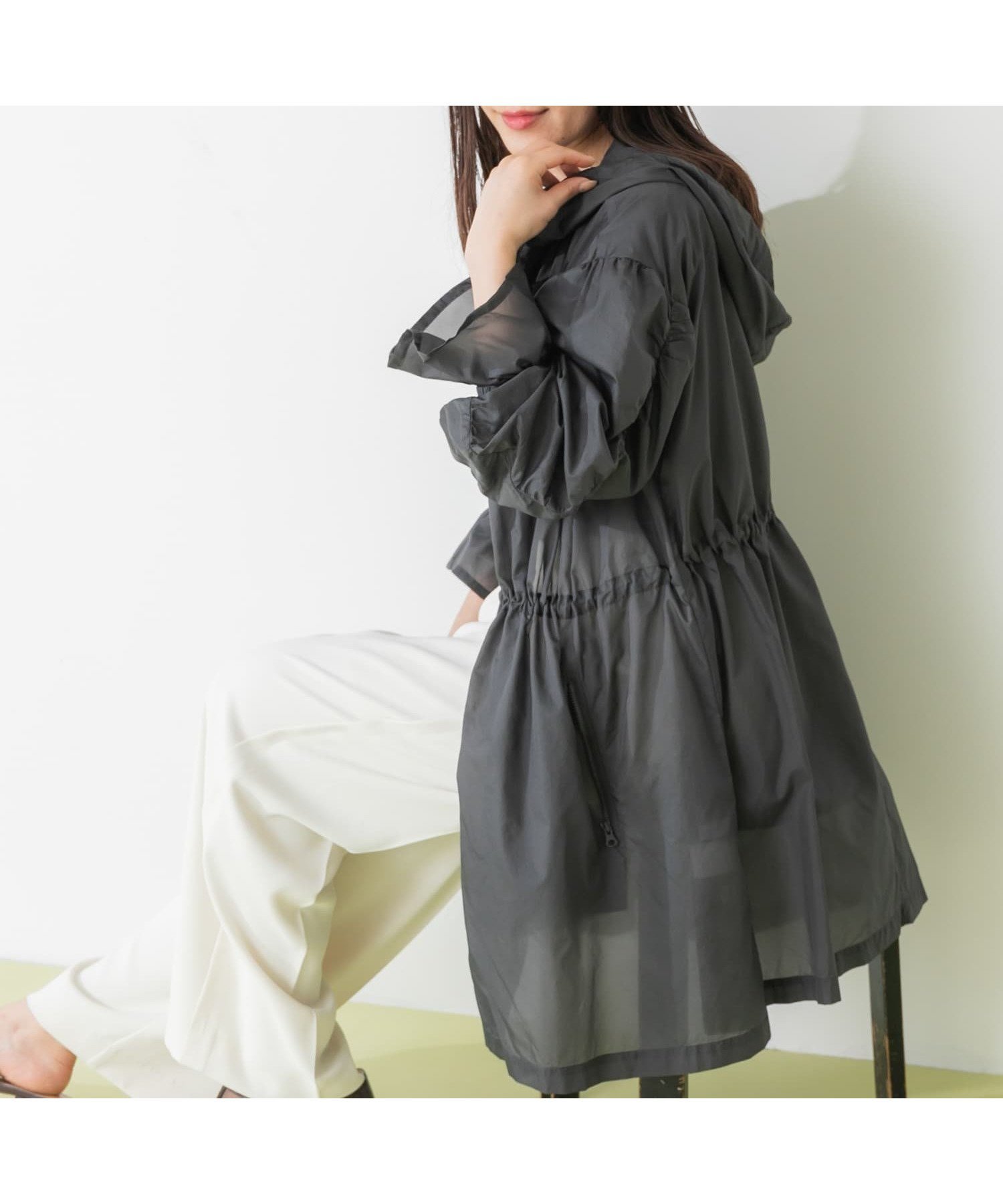 【サニーレーベル/Sonny Label / URBAN RESEARCH】のSLAB Sheer Blouson インテリア・キッズ・メンズ・レディースファッション・服の通販 founy(ファニー) 　ファッション　Fashion　レディースファッション　Fashion for Women　アウター　Coat / Outerwear Collection　ブルゾンジャケット・スポーティアウター　Blouson Jackets　2023年　2023　2023春夏・S/S　Spring/Summer 2023 SS23　スポーツ　Sports, Activewear　ヨガ　Yoga, Yoga Wear　ランニング　Running, Running Wear, Activewear, Jogging　ロング　Long, Long-Length　夏　Summer　春　Spring　S/S・春夏　SS, Spring/Summer, Warm Season　チャコール|ID: prp329100004694602 ipo3291000000033898989
