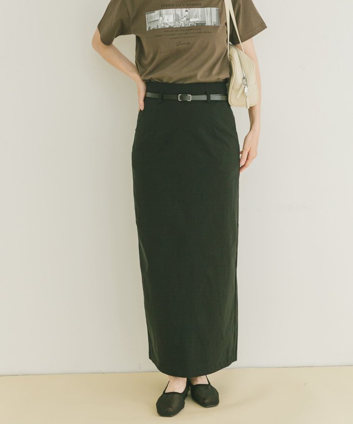 【アイテムズアーバンリサーチ/ITEMS URBAN RESEARCH】のベルト付きストレッチスカート インテリア・キッズ・メンズ・レディースファッション・服の通販 founy(ファニー) https://founy.com/ ファッション Fashion レディースファッション Fashion for Women スカート Skirts ベルト&ウエストマーク Belts & Waist Accessories 2025年 2025 2025春夏・S/S Spring/Summer 2025 SS25 ストレッチ Stretch, Stretchy Fabric タイトスカート Pencil Skirt, Tight Skirt 夏 Summer S/S・春夏 SS, Spring/Summer, Warm Season |ID: prp329100004694604 ipo3291000000033899006