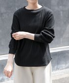 【アーバンリサーチ ドアーズ/URBAN RESEARCH DOORS】のFORK SPOON 変形ワッフルロングスリーブTシャツ 人気、トレンドファッション・服の通販 founy(ファニー) ファッション Fashion レディースファッション Fashion for Women トップス・カットソー Cut & Sew Tops シャツ・ブラウス・オフィスカジュアル Elegant Blouses & Button-Ups ロングTシャツ・Tシャツ Longline T-Shirts & Tees 2025年 2025 2025-2026秋冬・A/W Autumn/Winter 2025–26 AW25–26 冬 Winter / This Winter インナー Innerwear サロペット Overalls, Salopette シンプル Simple, Minimal スタンダード Standard, Basic ベーシック Basic, Essential ボーダー Border, Stripe ワッフル Waffle, Waffle Knit 定番 Standard, Basic Item 無地 Plain, Solid Color A/W・秋冬 Autumn/Winter thumbnail BLACK|ID: prp329100004694606 ipo3291000000034592141