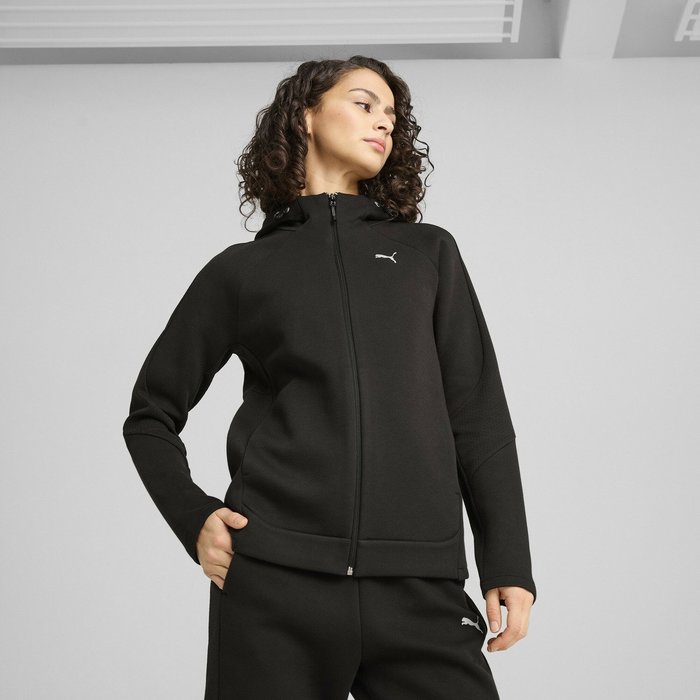 【プーマ/PUMA】のウィメンズ エヴォストライプ フルジップ フーディDK インテリア・キッズ・メンズ・レディースファッション・服の通販 founy(ファニー) https://founy.com/ ファッション Fashion レディースファッション Fashion for Women スリーブ Sleeve, Long Sleeve / Short Sleeve ハイネック High Neck, Mock Neck パーカー Hoodie, Parka ポケット Pocket, Pocket Detail メッシュ Mesh, Net Fabric 吸水 Absorbent, Quick-Dry |ID: prp329100004694607 ipo3291000000033899055