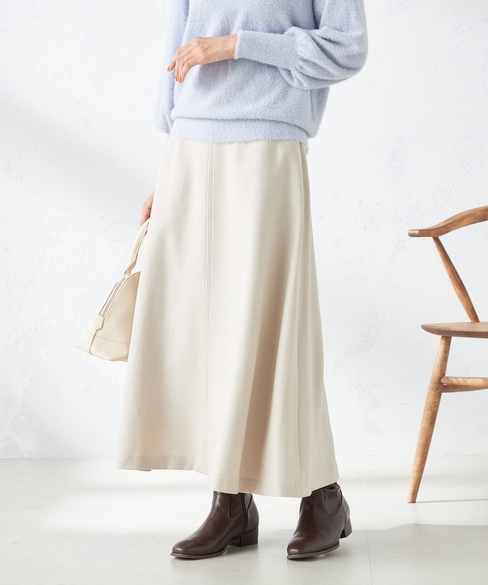 【アー ヴェー ヴェー/a.v.v】の【洗える】ウール調フレアスカート 人気、トレンドファッション・服の通販 founy(ファニー) 　ファッション　Fashion　レディースファッション　Fashion for Women　スカート　Skirts　Aライン・フレアスカート　A-Line & Flared Skirts　おすすめ　Recommended / Our Picks　ギャザー　Gathered, Ruffled　フェミニン　Feminine, Girly　フレア　Flare, Flared　ベーシック　Basic, Essential　ロング　Long, Long-Length　エレガント 上品　Elegant　再入荷　Restock / Back in Stock　洗える　Machine Washable　 other-1|ID: prp329100004694609 ipo3291000000033899082