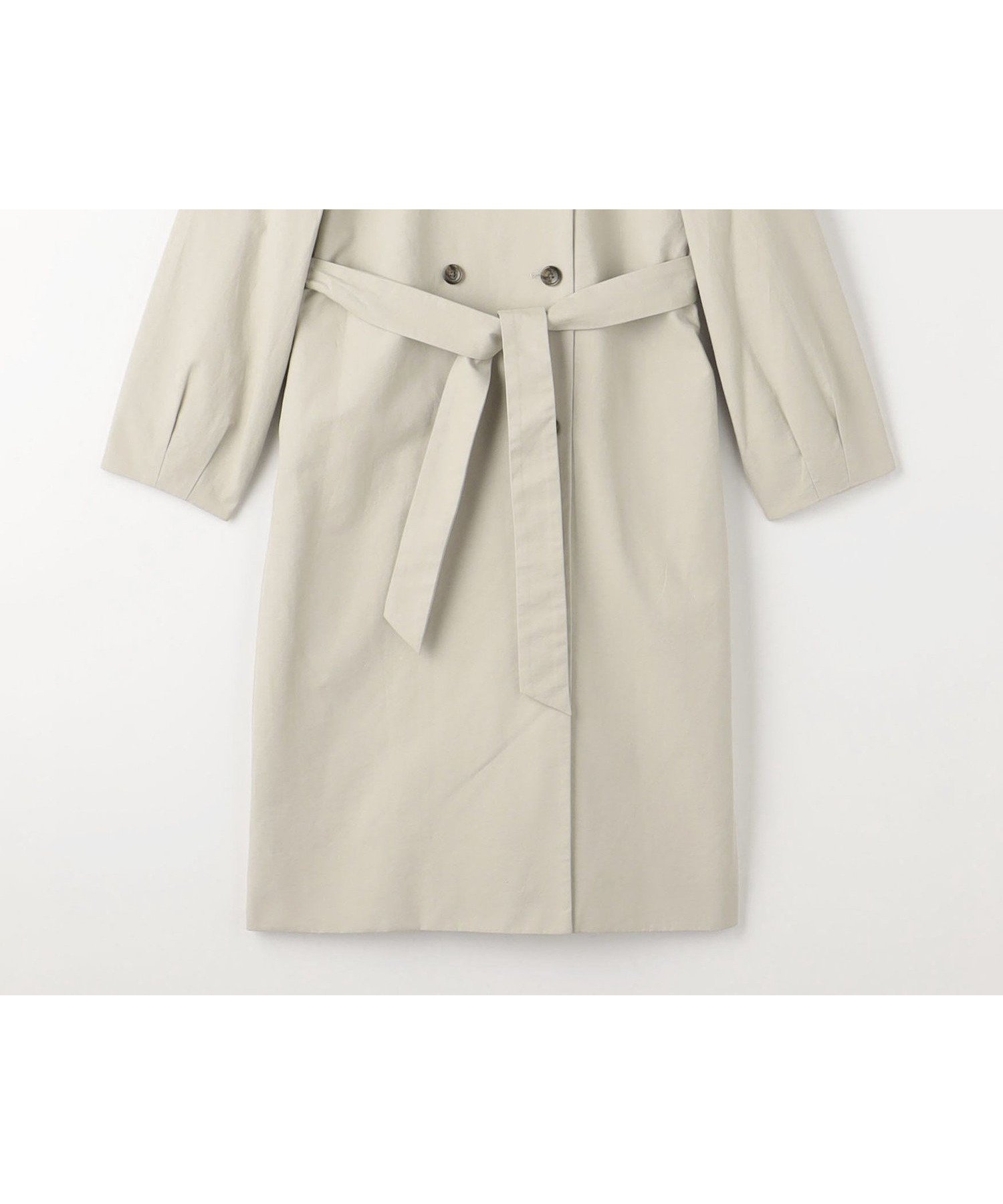 【ユナイテッドアローズ/UNITED ARROWS】のノーカラー トレンチコート A DAY IN THE LIFE インテリア・キッズ・メンズ・レディースファッション・服の通販 founy(ファニー) 　ファッション　Fashion　レディースファッション　Fashion for Women　アウター　Coat / Outerwear Collection　コート・ロングコート・ピーコート　Long Coats, Peacoats & More　トレンチコート / 春秋の定番アウター　Trench Coats　クラシカル　Classical, Vintage-Inspired　スリーブ　Sleeve, Long Sleeve / Short Sleeve　トレンチ　Trench, Trench Coat　リボン　Ribbon, Bow　NATURAL|ID: prp329100004694613 ipo3291000000033899102
