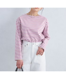 【ユナイテッドアローズ/UNITED ARROWS】 レトロ ボーダー Tシャツ人気、トレンドファッション・服の通販 founy(ファニー) ファッション Fashion レディースファッション Fashion for Women トップス・カットソー Cut & Sew Tops シャツ・ブラウス・オフィスカジュアル Elegant Blouses & Button-Ups ロングTシャツ・Tシャツ Longline T-Shirts & Tees おすすめ Recommended / Our Picks デニム Denim, Jeans Material バランス Balance, Style Balance フェミニン Feminine, Girly ボーダー Border, Stripe リラックス Relax, Relaxed Fit ワイド Wide, Wide Fit 春 Spring 秋 Autumn |ID:prp329100004694634