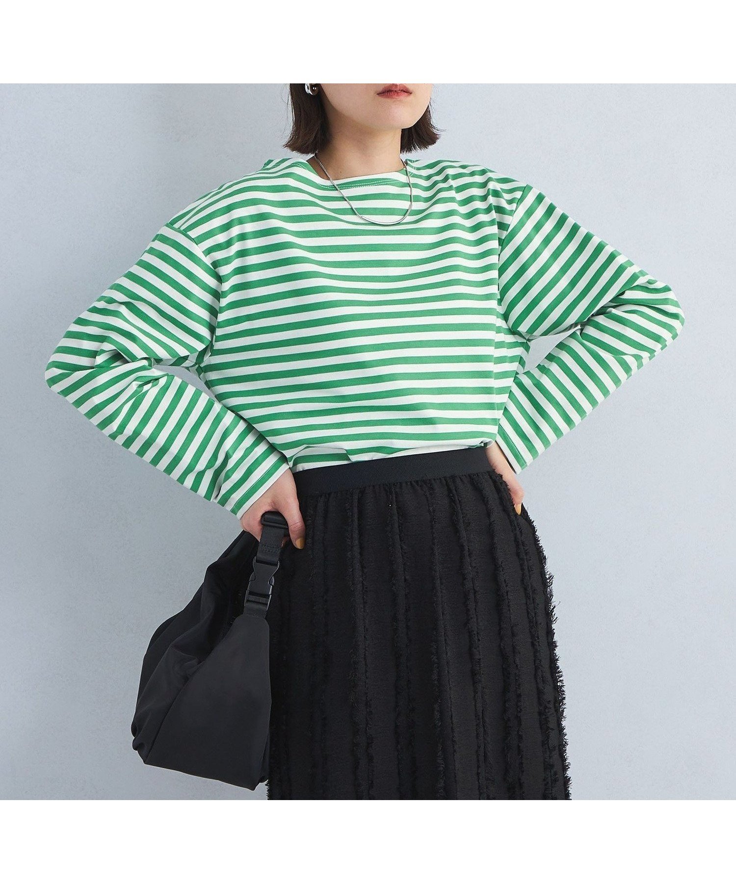 【ユナイテッドアローズ/UNITED ARROWS】のレトロ ボーダー Tシャツ インテリア・キッズ・メンズ・レディースファッション・服の通販 founy(ファニー) 　ファッション　Fashion　レディースファッション　Fashion for Women　トップス・カットソー　Cut & Sew Tops　シャツ・ブラウス・オフィスカジュアル　Elegant Blouses & Button-Ups　ロングTシャツ・Tシャツ　Longline T-Shirts & Tees　おすすめ　Recommended / Our Picks　デニム　Denim, Jeans Material　バランス　Balance, Style Balance　フェミニン　Feminine, Girly　ボーダー　Border, Stripe　リラックス　Relax, Relaxed Fit　ワイド　Wide, Wide Fit　春　Spring　秋　Autumn　KELLY|ID: prp329100004694634 ipo3291000000033899233