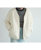 【ベイフロー/BAYFLOW】のボアとキルトで着回し可能 ボアリバーシブルブルゾン オフホワイト11|ID: prp329100004694639 ipo3291000000033899259