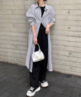 【クリア/clear】のストライプ長袖シャツワンピース 人気、トレンドファッション・服の通販 founy(ファニー) ファッション Fashion レディースファッション Fashion for Women ワンピース Dresses シャツワンピース / 1枚で着映えコーデ Shirt Dresses おすすめ Recommended / Our Picks ストライプ Stripe, Striped Pattern デニム Denim, Jeans Material ベスト Vest, Waistcoat ロング Long, Long-Length 長袖 Long Sleeve, Full Sleeve |ID:prp329100004694645