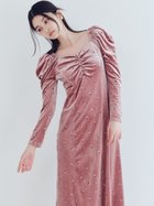 【リリーブラウン/Lily Brown】のエンブロイダリーベロアワンピース 人気、トレンドファッション・服の通販 founy(ファニー) ファッション Fashion レディースファッション Fashion for Women ワンピース Dresses オケージョン Occasion Wear ギャザー Gathered, Ruffled クラシカル Classical, Vintage-Inspired スクエア Square, Square Shape ストレッチ Stretch, Stretchy Fabric スパンコール Sequins, Sequin Embellishment デコルテ Décolleté, Neckline ドット Polka Dot, Dot Pattern バランス Balance, Style Balance ベロア Velour, Soft Velvet マーメイド Mermaid, Fishtail Silhouette エレガント 上品 Elegant 人気 Popular, Best Seller 今季 This Season, Current Season A/W・秋冬 Autumn/Winter thumbnail PNK[066]|ID: prp329100004694653 ipo3291000000033899394