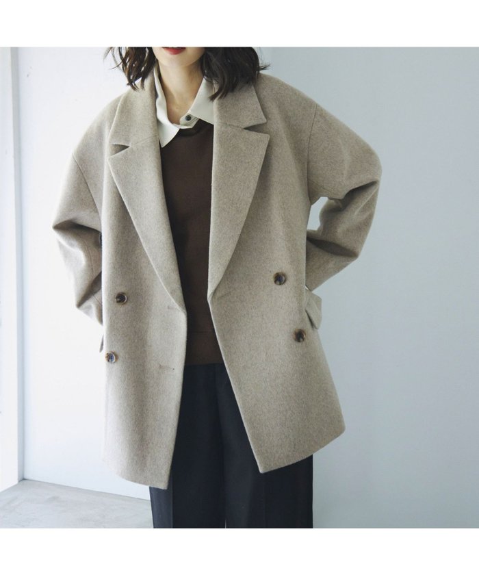 【グローバルワーク/GLOBAL WORK】のMATINEE LINE/ウールWジャケットコート/211387 インテリア・キッズ・メンズ・レディースファッション・服の通販 founy(ファニー) https://founy.com/ ファッション Fashion レディースファッション Fashion for Women アウター Coat / Outerwear Collection コート・ロングコート・ピーコート Long Coats, Peacoats & More レディースジャケット・軽アウター Jackets シンプル Simple, Minimal ジャケット Jacket, Outerwear バランス Balance, Style Balance ミドル Middle Length, Mid Height エレガント 上品 Elegant |ID: prp329100004694661 ipo3291000000033899440