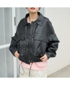 【フリークスストア/FREAK'S STORE】のレザレット ショートブルゾン 25SS ブラック|ID: prp329100004694669 ipo3291000000033899499
