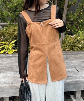 【レトロガール/RETRO GIRL】のスウェードチュニックOP 人気、トレンドファッション・服の通販 founy(ファニー) ファッション Fashion レディースファッション Fashion for Women トップス・カットソー Cut & Sew Tops ワンピース Dresses チュニック Tunic Tops & Dresses おすすめ Recommended / Our Picks シンプル Simple, Minimal センター Center, Center Line チュニック Tunic, Long Top デニム Denim, Jeans Material トレンド Trend, Trending Now フレア Flare, Flared ベスト Vest, Waistcoat ベーシック Basic, Essential ボトム Bottoms, Lower Wear 秋 Autumn 羽織 Haori, Light Jacket |ID:prp329100004694670
