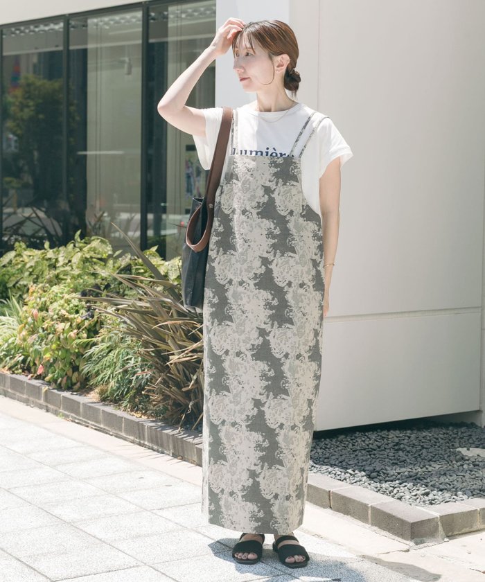【アイテムズアーバンリサーチ/ITEMS URBAN RESEARCH】のリネン混ジャガードキャミワンピース インテリア・キッズ・メンズ・レディースファッション・服の通販 founy(ファニー) https://founy.com/ ファッション Fashion レディースファッション Fashion for Women ワンピース Dresses キャミソールワンピース Camisole Dresses 2025年 2025 2025春夏・S/S Spring/Summer 2025 SS25 インナー Innerwear キャミワンピース Cami Dress, Slip Dress タンク Tank Top, Sleeveless Top リネン Linen, Linen Fabric 夏 Summer S/S・春夏 SS, Spring/Summer, Warm Season |ID: prp329100004694673 ipo3291000000033989056