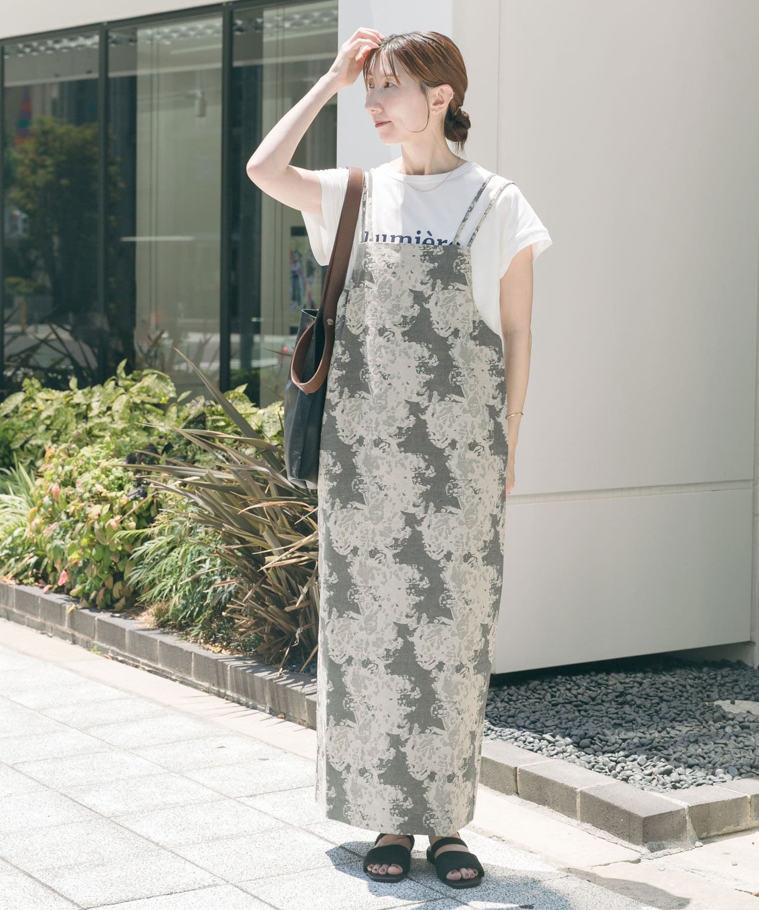 【アイテムズアーバンリサーチ/ITEMS URBAN RESEARCH】のリネン混ジャガードキャミワンピース インテリア・キッズ・メンズ・レディースファッション・服の通販 founy(ファニー) 　ファッション　Fashion　レディースファッション　Fashion for Women　ワンピース　Dresses　キャミソールワンピース　Camisole Dresses　2025年　2025　2025春夏・S/S　Spring/Summer 2025 SS25　インナー　Innerwear　キャミワンピース　Cami Dress, Slip Dress　タンク　Tank Top, Sleeveless Top　リネン　Linen, Linen Fabric　夏　Summer　S/S・春夏　SS, Spring/Summer, Warm Season　BLK|ID: prp329100004694673 ipo3291000000033989058