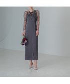 【レジャ/Leja】のLEJA-ローズボレロシアースリーブIラインワンピースドレス 結婚式 レディース GRAY|ID: prp329100004694690 ipo3291000000033899843