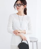 【ルクールブラン/le.coeur blanc】の《手洗い可能》シアーリブロングスリーブTシャツ オフ|ID: prp329100004694700 ipo3291000000033899968
