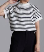 【ラナン/Ranan】のUSP 綿100%プチハイネックTシャツ ホワイト系ボーダー|ID: prp329100004694718 ipo3291000000033980359