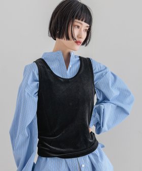 【ローリーズファーム/LOWRYS FARM】のベロアタンク 人気、トレンドファッション・服の通販 founy(ファニー) ファッション Fashion レディースファッション Fashion for Women トップス・カットソー Cut & Sew Tops ベロアトップス Velour Tops / Velvet-Look Items おすすめ Recommended / Our Picks インナー Innerwear キャミワンピース Cami Dress, Slip Dress サロペット Overalls, Salopette タンク Tank Top, Sleeveless Top ベロア Velour, Soft Velvet |ID:prp329100004694719