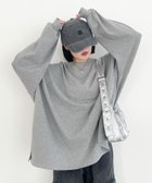 【ヘザー/Heather】の【WEB限定】スーパーBIGシルエットロンT 人気、トレンドファッション・服の通販 founy(ファニー) ファッション Fashion レディースファッション Fashion for Women トップス・カットソー Cut & Sew Tops ロングTシャツ・Tシャツ Longline T-Shirts & Tees おすすめ Recommended / Our Picks スウェット / スエット Sweatshirt, Sweatwear スリット Slit, Slit Detail thumbnail 杢グレー|ID: prp329100004694737 ipo3291000000034972785