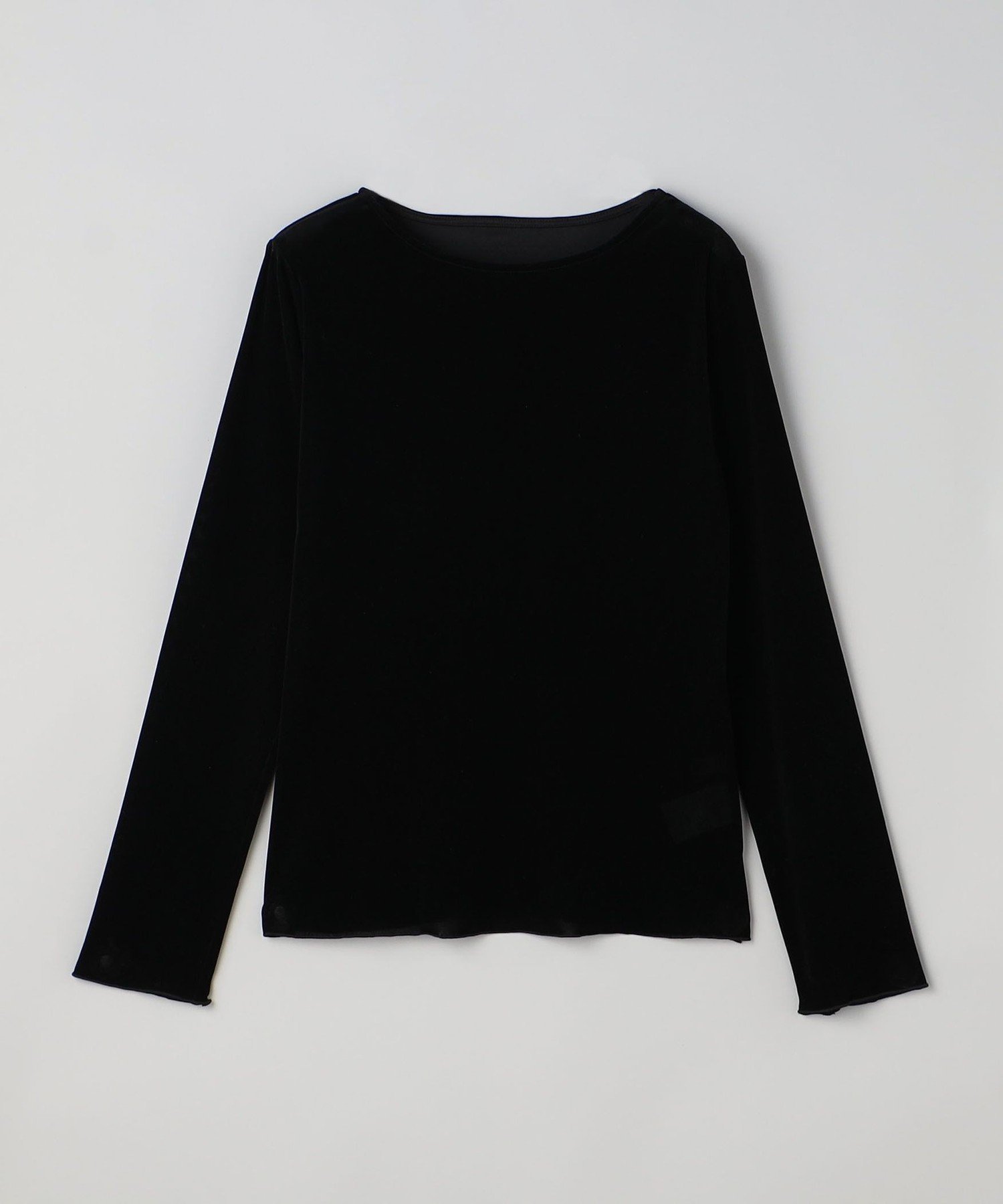 【コーエン/COEN】のシアーベロアロングスリーブTシャツ インテリア・キッズ・メンズ・レディースファッション・服の通販 founy(ファニー) 　ファッション　Fashion　レディースファッション　Fashion for Women　トップス・カットソー　Cut & Sew Tops　シャツ・ブラウス・オフィスカジュアル　Elegant Blouses & Button-Ups　ロングTシャツ・Tシャツ　Longline T-Shirts & Tees　ベロアトップス　Velour Tops / Velvet-Look Items　おすすめ　Recommended / Our Picks　カットソー　Cut and Sewn Top　キャミ　Camisole, Cami Top　シアー　Sheer, See-Through　シンプル　Simple, Minimal　トレンド　Trend, Trending Now　ベロア　Velour, Soft Velvet　長袖　Long Sleeve, Full Sleeve　BLACK|ID: prp329100004694743 ipo3291000000033900410