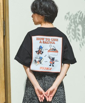 【ページボーイ/PAGEBOY】の【サウナボーイ×LIMMY CAT】サウナHOW TO Tシャツ【PBLIM】 人気、トレンドファッション・服の通販 founy(ファニー) ファッション Fashion レディースファッション Fashion for Women トップス・カットソー Cut & Sew Tops シャツ・ブラウス・オフィスカジュアル Elegant Blouses & Button-Ups ロングTシャツ・Tシャツ Longline T-Shirts & Tees グラフィック Graphic, Graphic Design コラボ Collaboration, Collab メンズ Men's, Menswear |ID:prp329100004694753