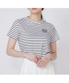 【マーリエ ル カセット/Maglie le cassetto】のLOVERコンパクトTシャツ 人気、トレンドファッション・服の通販 founy(ファニー) ファッション Fashion レディースファッション Fashion for Women トップス・カットソー Cut & Sew Tops シャツ・ブラウス・オフィスカジュアル Elegant Blouses & Button-Ups ロングTシャツ・Tシャツ Longline T-Shirts & Tees カットソー Cut and Sewn Top コンパクト Compact, Small Size シンプル Simple, Minimal ジャケット Jacket, Outerwear ストレッチ Stretch, Stretchy Fabric スリット Slit, Slit Detail デニム Denim, Jeans Material ドレープ Drape, Draping Fabric リラックス Relax, Relaxed Fit エレガント 上品 Elegant thumbnail ボーダー|ID: prp329100004694779 ipo3291000000033900666