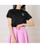 【マーリエ ル カセット/Maglie le cassetto】のLOVERコンパクトTシャツ 人気、トレンドファッション・服の通販 founy(ファニー) ファッション Fashion レディースファッション Fashion for Women トップス・カットソー Cut & Sew Tops シャツ・ブラウス・オフィスカジュアル Elegant Blouses & Button-Ups ロングTシャツ・Tシャツ Longline T-Shirts & Tees カットソー Cut and Sewn Top コンパクト Compact, Small Size シンプル Simple, Minimal ジャケット Jacket, Outerwear ストレッチ Stretch, Stretchy Fabric スリット Slit, Slit Detail デニム Denim, Jeans Material ドレープ Drape, Draping Fabric リラックス Relax, Relaxed Fit エレガント 上品 Elegant thumbnail ブラック|ID: prp329100004694779 ipo3291000000033900667