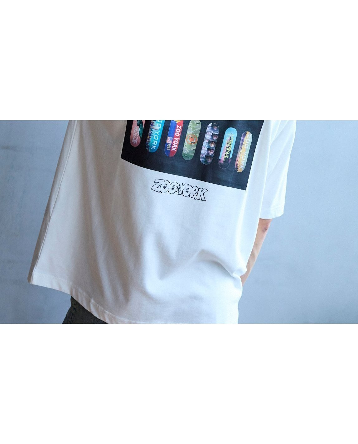 【その他のブランド/Other】の【ZOOYORK】 スケートボードPT Tシャツ【ユニセックス】 インテリア・キッズ・メンズ・レディースファッション・服の通販 founy(ファニー) 　ファッション　Fashion　レディースファッション　Fashion for Women　トップス・カットソー　Cut & Sew Tops　シャツ・ブラウス・オフィスカジュアル　Elegant Blouses & Button-Ups　ロングTシャツ・Tシャツ　Longline T-Shirts & Tees　カーゴパンツ　Cargo Pants, Utility Pants　グラフィック　Graphic, Graphic Design　シンプル　Simple, Minimal　ジャケット　Jacket, Outerwear　スニーカー　Sneakers, Trainers　スラックス　Slacks, Dress Pants　フロント　Front, Front Design　モチーフ　Motif, Design Theme　モノトーン　Monotone, Black and White　ワンポイント　One Point, Statement Accent　ワーク　Workwear, Utility Style　おすすめ　Recommended / Our Picks　ホワイト|ID: prp329100004694818 ipo3291000000033900958