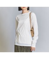 【ユナイテッドアローズ/UNITED ARROWS】のコットンナイロン天竺 シアー クルーネック Tシャツ 人気、トレンドファッション・服の通販 founy(ファニー) ファッション Fashion レディースファッション Fashion for Women トップス・カットソー Cut & Sew Tops シャツ・ブラウス・オフィスカジュアル Elegant Blouses & Button-Ups ロングTシャツ・Tシャツ Longline T-Shirts & Tees おすすめ Recommended / Our Picks インナー Innerwear カットソー Cut and Sewn Top カーディガン Cardigan, Knitwear シアー Sheer, See-Through ジャケット Jacket, Outerwear スリーブ Sleeve, Long Sleeve / Short Sleeve トレンド Trend, Trending Now フェミニン Feminine, Girly ロング Long, Long-Length 定番 Standard, Basic Item 秋 Autumn |ID:prp329100004694821