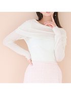 【セルフォード/CELFORD】のシアーオフショルニットプルオーバー 人気、トレンドファッション・服の通販 founy(ファニー) ファッション Fashion レディースファッション Fashion for Women トップス・カットソー Cut & Sew Tops ニット Knit Tops & Sweaters カジュアルプルオーバー・ニットトップス Pullovers & Knit Tops / Casual Pullovers インナー Innerwear シンプル Simple, Minimal thumbnail IVR[003]|ID: prp329100004694829 ipo3291000000033901080