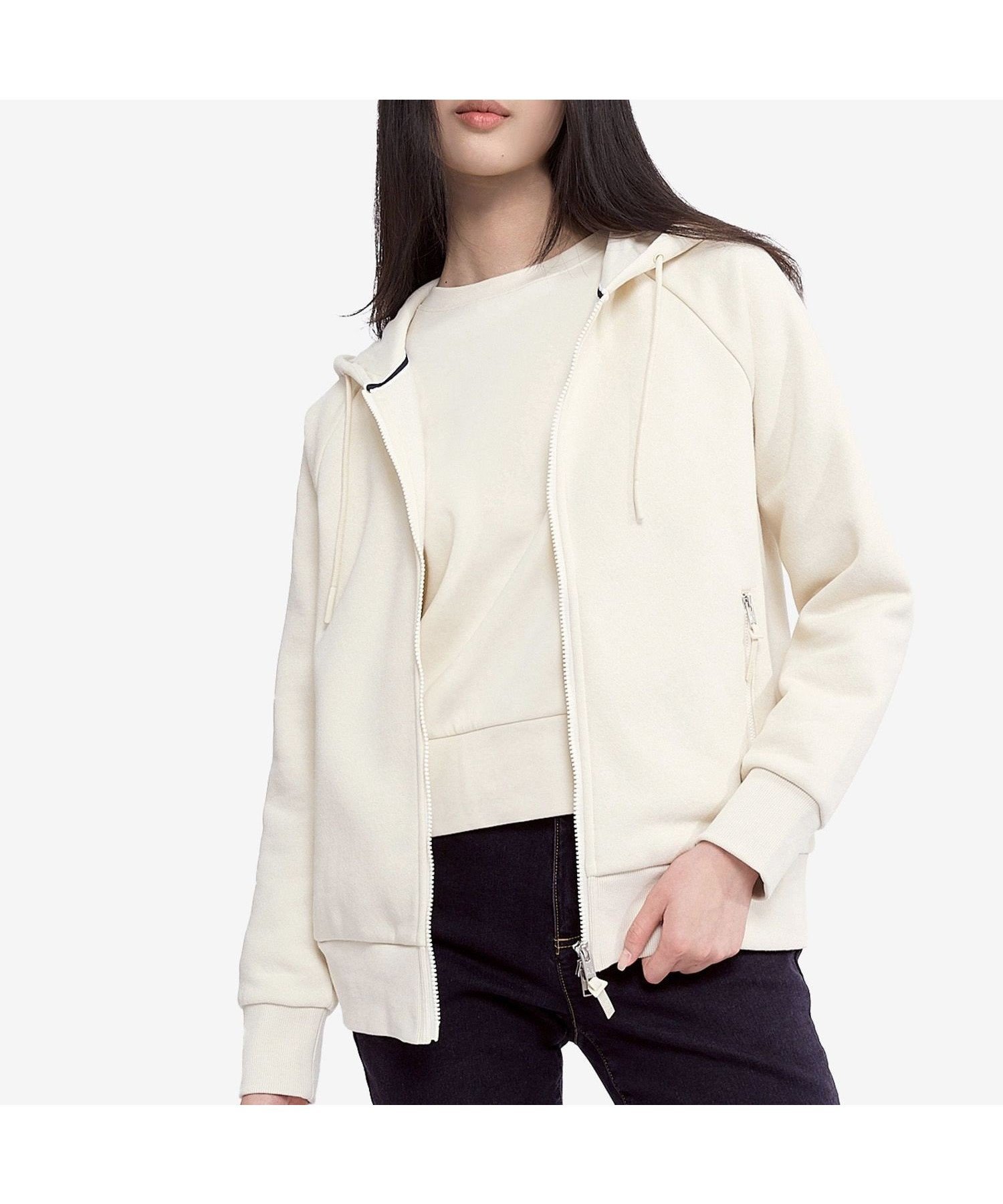 【エーグル/AIGLE】のフレンチテリーフルジップスウェットパーカ インテリア・キッズ・メンズ・レディースファッション・服の通販 founy(ファニー) 　ファッション　Fashion　レディースファッション　Fashion for Women　トップス・カットソー　Cut & Sew Tops　レディースパーカー・カジュアルフーディー　Casual Hoodies & Sweatshirts　スウェット・クルーネックトップス　Sweatshirts & Crewnecks / Relaxed Fit Sweat Tops　おすすめ　Recommended / Our Picks　スタイリッシュ　Stylish, Fashionable　フィット　Fit, Slim Fit　レギュラー　Regular, Standard Fit　旅行　Travel　オフホワイト|ID: prp329100004694840 ipo3291000000033901145