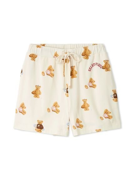 【ジェラート ピケ/gelato pique】のスポーティーベア総柄ショートパンツ インテリア・キッズ・メンズ・レディースファッション・服の通販 founy(ファニー) 　ファッション　Fashion　レディースファッション　Fashion for Women　パンツ　Pants & Trousers　ショートパンツ・ハーフパンツ　High-Waisted & Relaxed Shorts　おすすめ　Recommended / Our Picks　カットソー　Cut and Sewn Top　ショート　Short, Short Length　ストレッチ　Stretch, Stretchy Fabric　スポーツ　Sports, Activewear　スポーティ　Sporty, Casual Athletic　トレンド　Trend, Trending Now　プリント　Print, Printed Pattern　ポケット　Pocket, Pocket Detail　IVR[003]|ID: prp329100004694884 ipo3291000000033901520