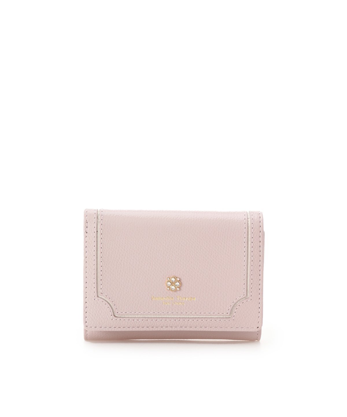 【サマンサタバサ プチチョイス/SamanTha Thavasa PeTiT Choice】のセンタービジュー 折財布 人気、トレンドファッション・服の通販 founy(ファニー) 　ファッション　Fashion　レディースファッション　Fashion for Women　ミニ財布・二つ折り財布　Wallets & Card Cases　おすすめ　Recommended / Our Picks　エレガント 上品　Elegant　コンパクト　Compact, Small Size　ストーン　Stone, Gem-Like　センター　Center, Center Line　パステル　Pastel, Soft Color　ブローチ　Brooch, Pin Brooch　ポケット　Pocket, Pocket Detail　財布　Wallet, Purse　 other-1|ID: prp329100004694914 ipo3291000000033901750