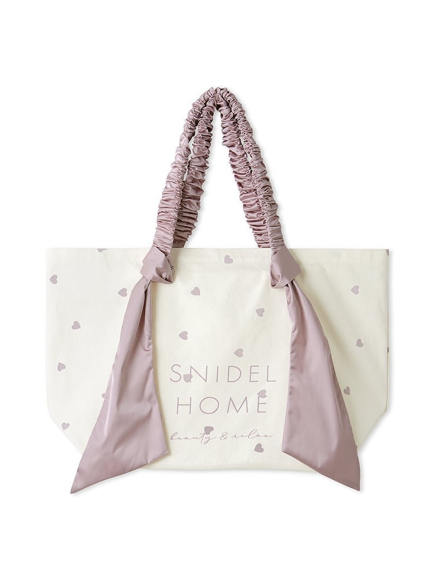 【スナイデル ホーム/SNIDEL HOME】のオーガニックキャンバストート -BIG-(HEART) インテリア・キッズ・メンズ・レディースファッション・服の通販 founy(ファニー) 　ファッション　Fashion　レディースファッション　Fashion for Women　バッグ　Bags　おすすめ　Recommended / Our Picks　キャンバス　Canvas, Canvas Fabric　ギャザー　Gathered, Ruffled　フェミニン　Feminine, Girly　プリント　Print, Printed Pattern　ポケット　Pocket, Pocket Detail　ポーチ　Pouch, Small Case　リボン　Ribbon, Bow　ビジネス 仕事 通勤　Business / Work / Commuting　定番　Standard, Basic Item　旅行　Travel　LPNK[061]|ID: prp329100004694929 ipo3291000000033901901